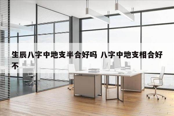 生辰八字中地支半合好吗 八字中地支相合好不