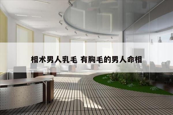 相术男人乳毛 有胸毛的男人命相