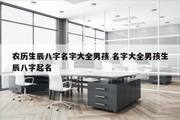 农历生辰八字名字大全男孩 名字大全男孩生辰八字起名