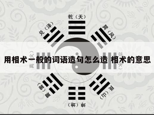 用相术一般的词语造句怎么造 相术的意思