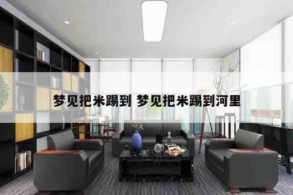 梦见把米踢到 梦见把米踢到河里