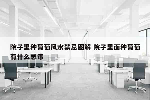 院子里种葡萄风水禁忌图解 院子里面种葡萄有什么忌讳