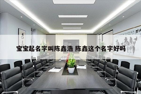 宝宝起名字叫陈鑫浩 陈鑫这个名字好吗